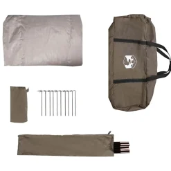 vidaXL Tienda de pesca para 4 personas impermeable marrón Marrón Online