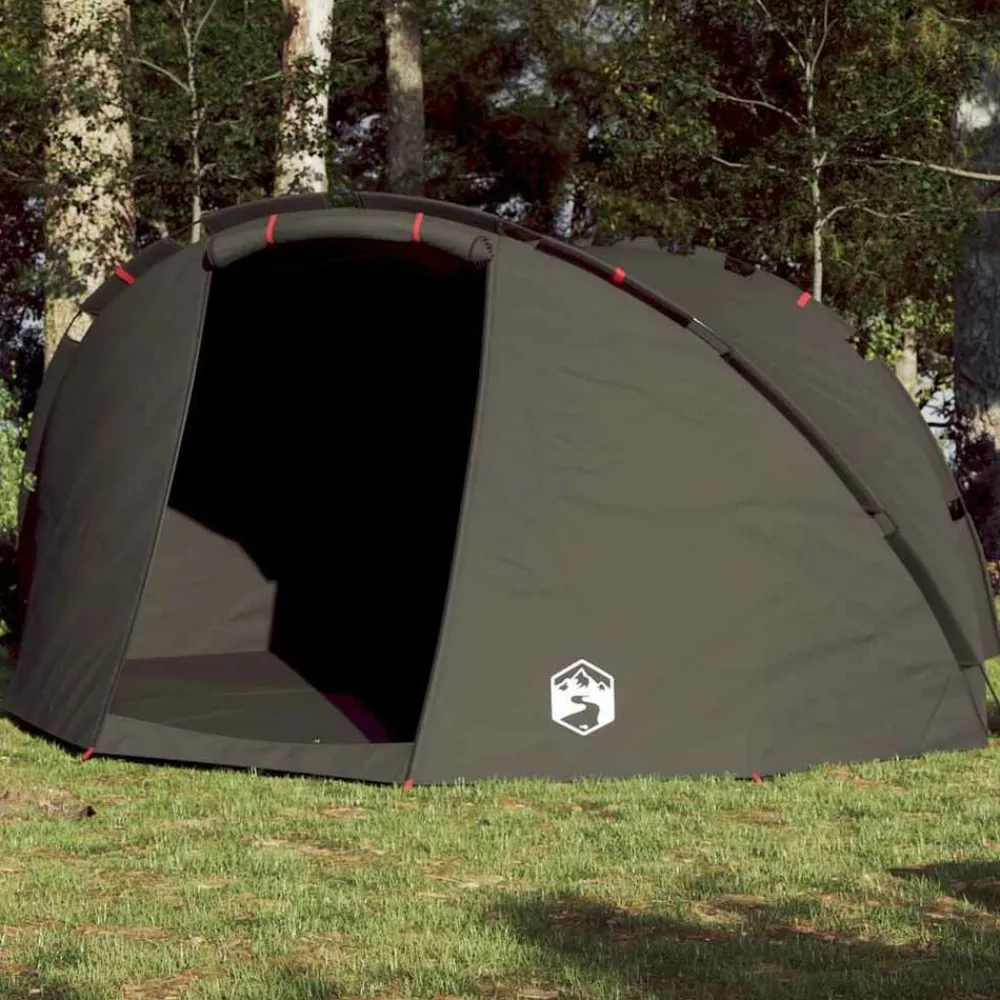 vidaXL Actividades Al Aire Libre-Tienda de pesca para 5 personas impermeable marrón