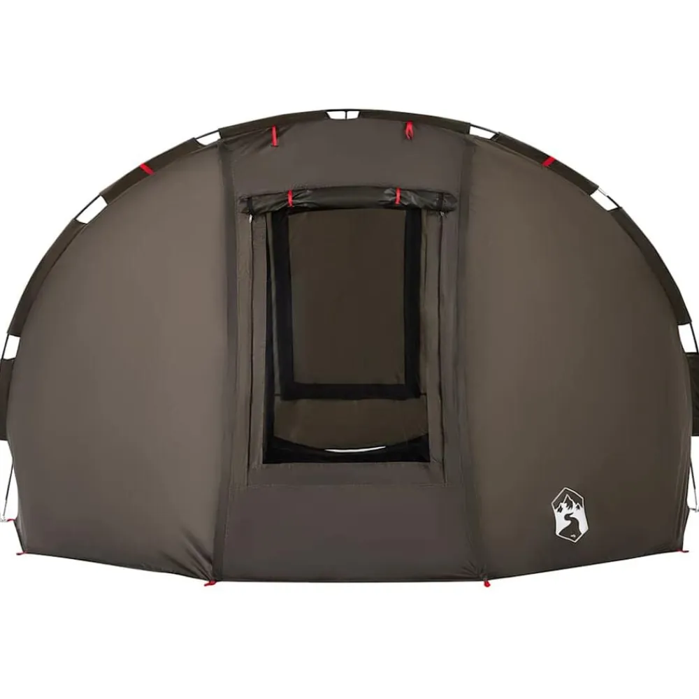 vidaXL Actividades Al Aire Libre-Tienda de pesca para 5 personas impermeable marrón