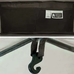 vidaXL Tienda de pesca para 5 personas impermeable Gris
