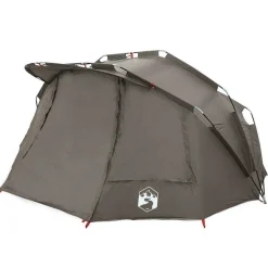 vidaXL Tienda de pesca para 5 personas impermeable Gris