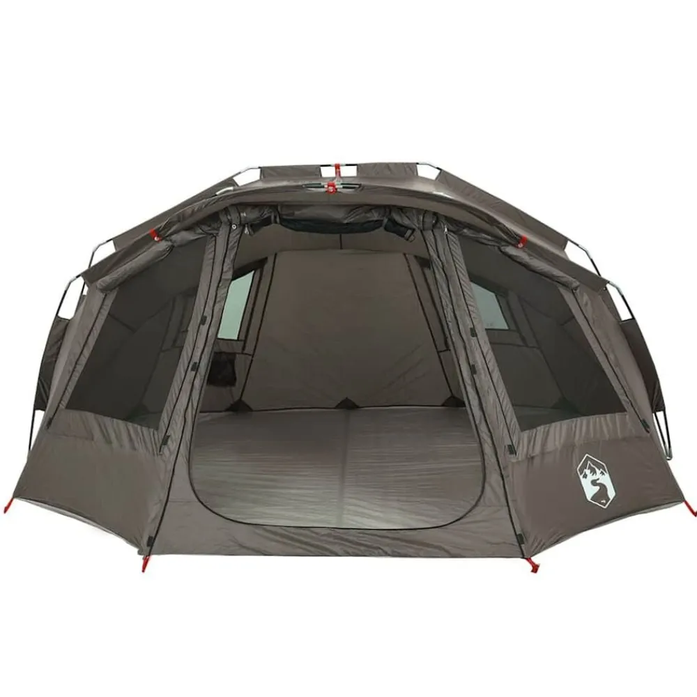 vidaXL Tienda de pesca para 5 personas impermeable Gris