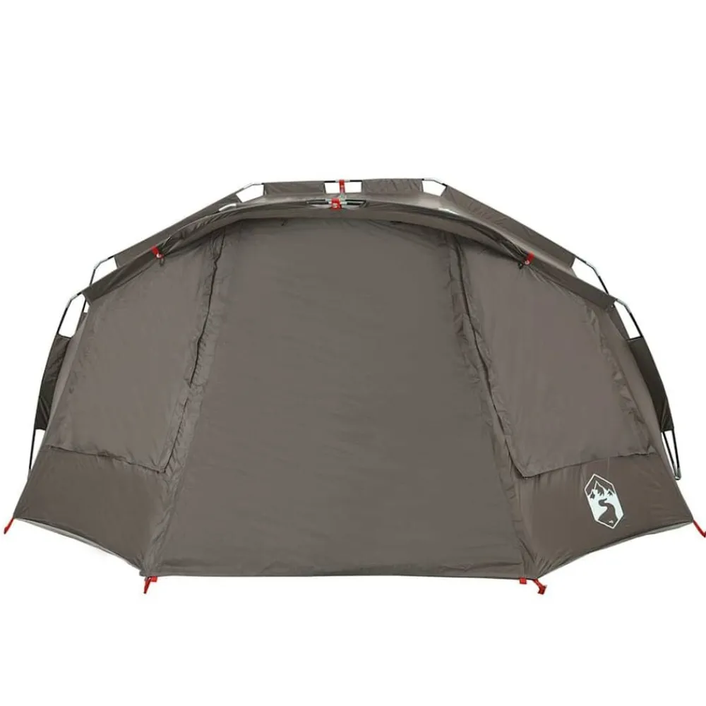 vidaXL Tienda de pesca para 5 personas impermeable Gris