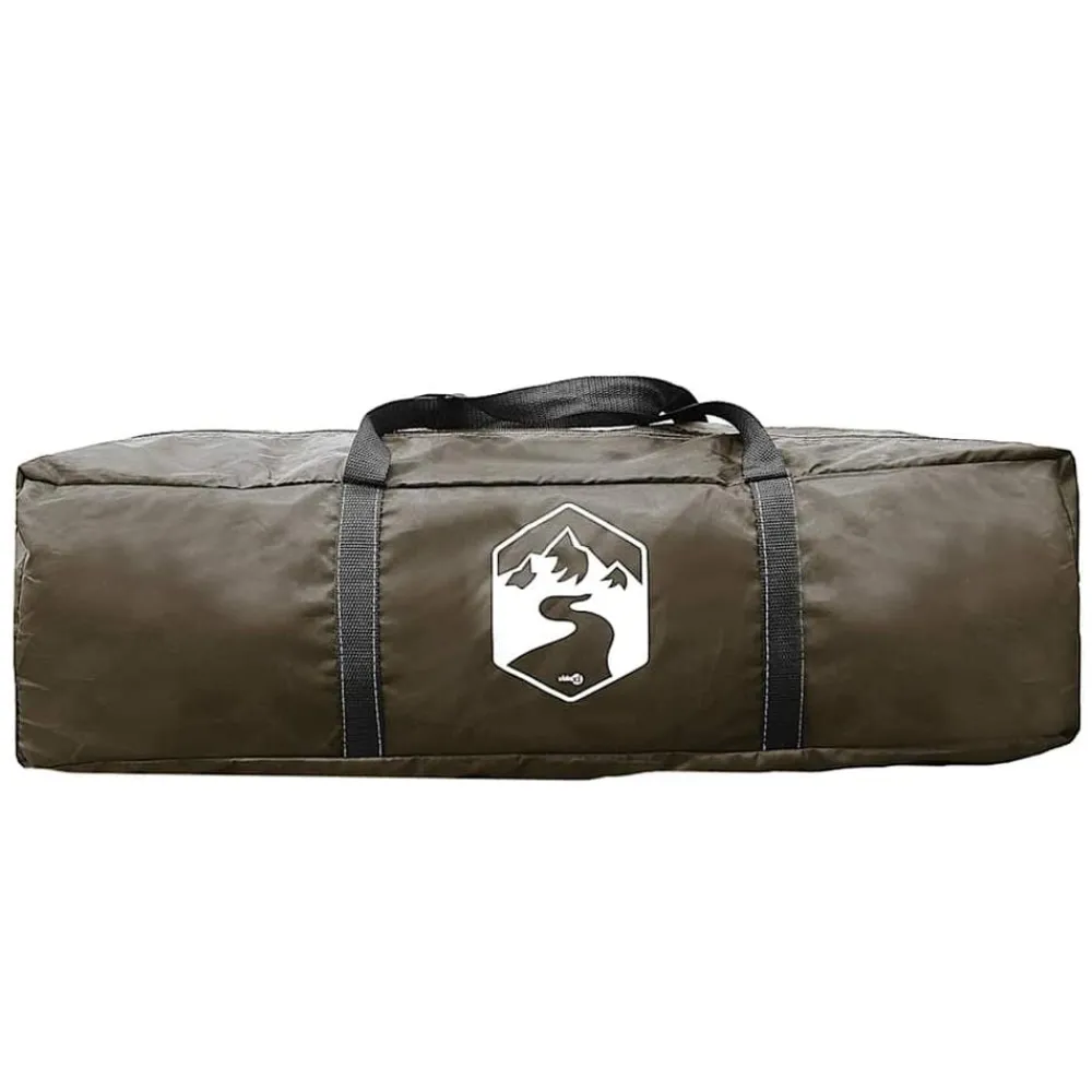 vidaXL Tienda de pesca para 5 personas impermeable Gris