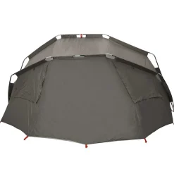 vidaXL Tienda de pesca para 5 personas impermeable Gris