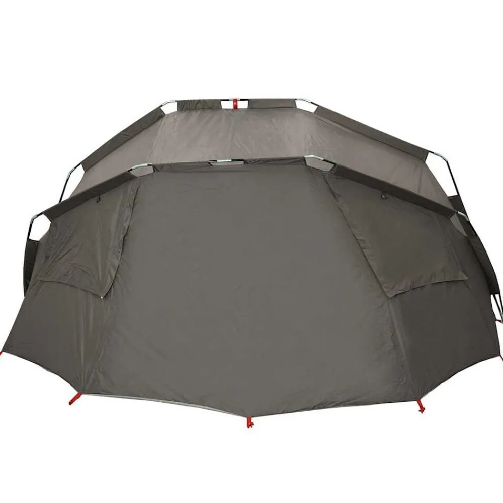 vidaXL Tienda de pesca para 5 personas impermeable Gris