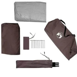 vidaXL Tienda de pesca para 3 personas impermeable marrón Marr&oacute;n