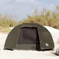 vidaXL Tienda de pesca para 3 personas impermeable marrón Marr&oacute;n