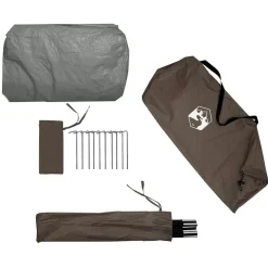vidaXL Tienda de pesca para impermeable marrón Marr&oacute;n Outlet