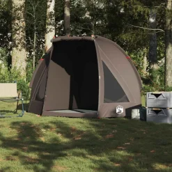 vidaXL Tienda de pesca para impermeable marrón Marr&oacute;n Outlet