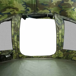 vidaXL Tienda de pesca para 5 personas impermeable Camuflaje Best