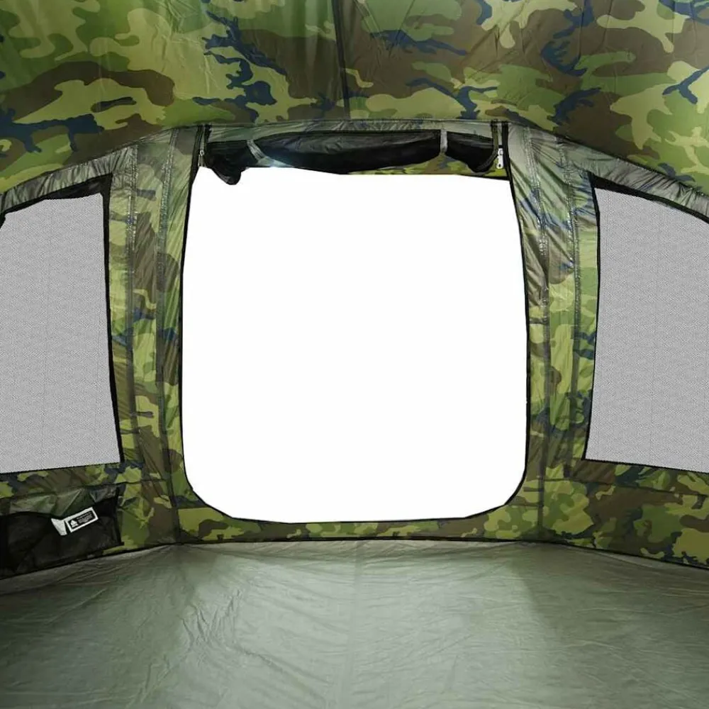 vidaXL Tienda de pesca para 5 personas impermeable Camuflaje Best