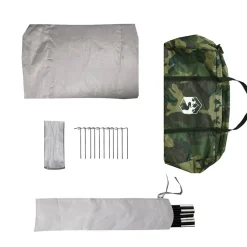 vidaXL Tienda de pesca para 5 personas impermeable Camuflaje Best