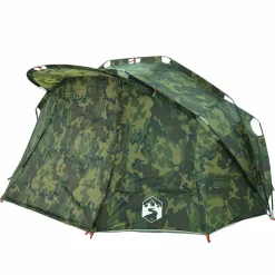 vidaXL Tienda de pesca para 5 personas impermeable Camuflaje Best