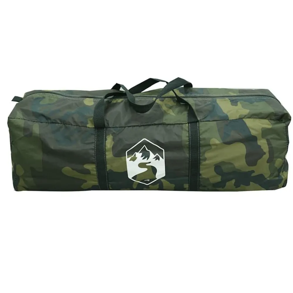 vidaXL Tienda de pesca para 5 personas impermeable Camuflaje Best