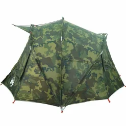 vidaXL Tienda de pesca para 5 personas impermeable Camuflaje Best
