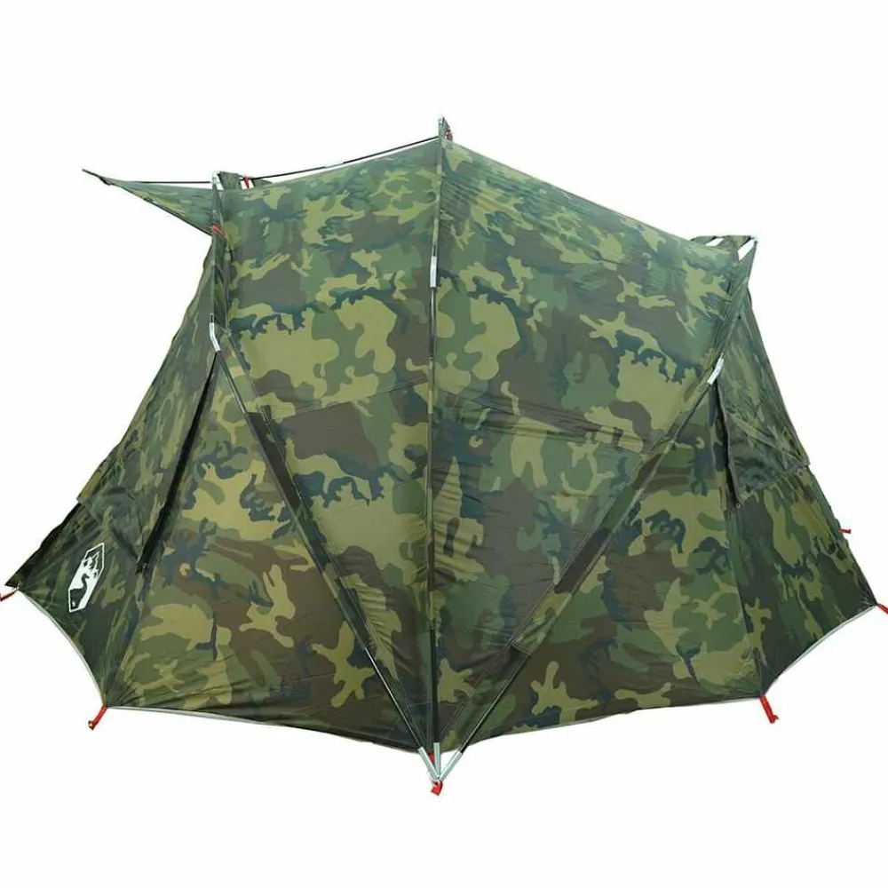 vidaXL Tienda de pesca para 5 personas impermeable Camuflaje Best