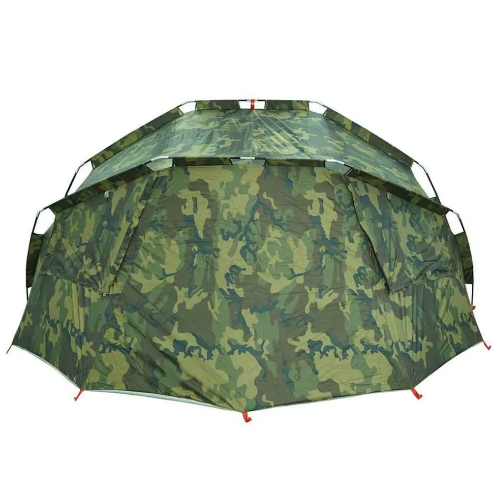vidaXL Tienda de pesca para 5 personas impermeable Camuflaje Best