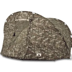 vidaXL Tienda de pesca para 5 personas impermeable Camuflaje Outlet