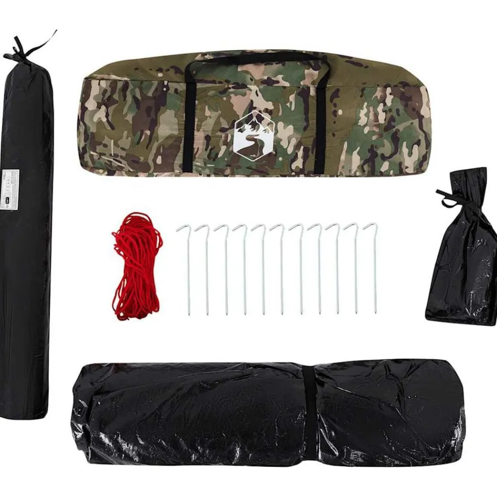 vidaXL Tienda de pesca para 5 personas impermeable Camuflaje Outlet
