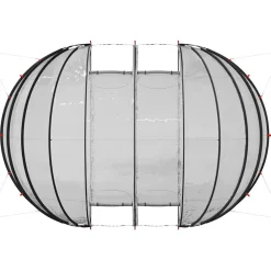 vidaXL Tienda de piscina tipo cúpula 538 x 440 x 204 cm Transparente Online
