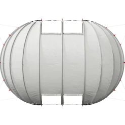 vidaXL Tienda de piscina tipo cúpula 538 x 440 x 204 cm Gris Hot