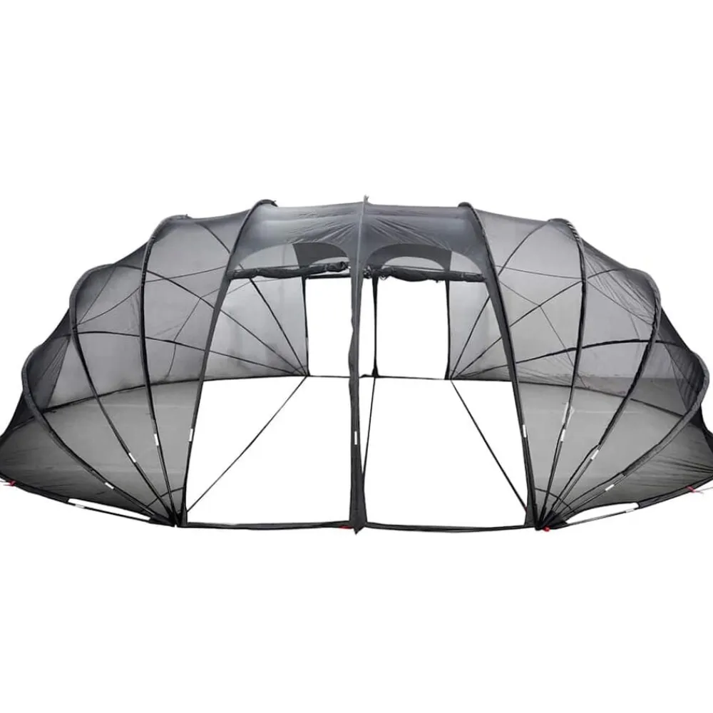 vidaXL Piscina Y Spa-Tienda de piscina tipo cúpula 538 x 440 x 204 cm