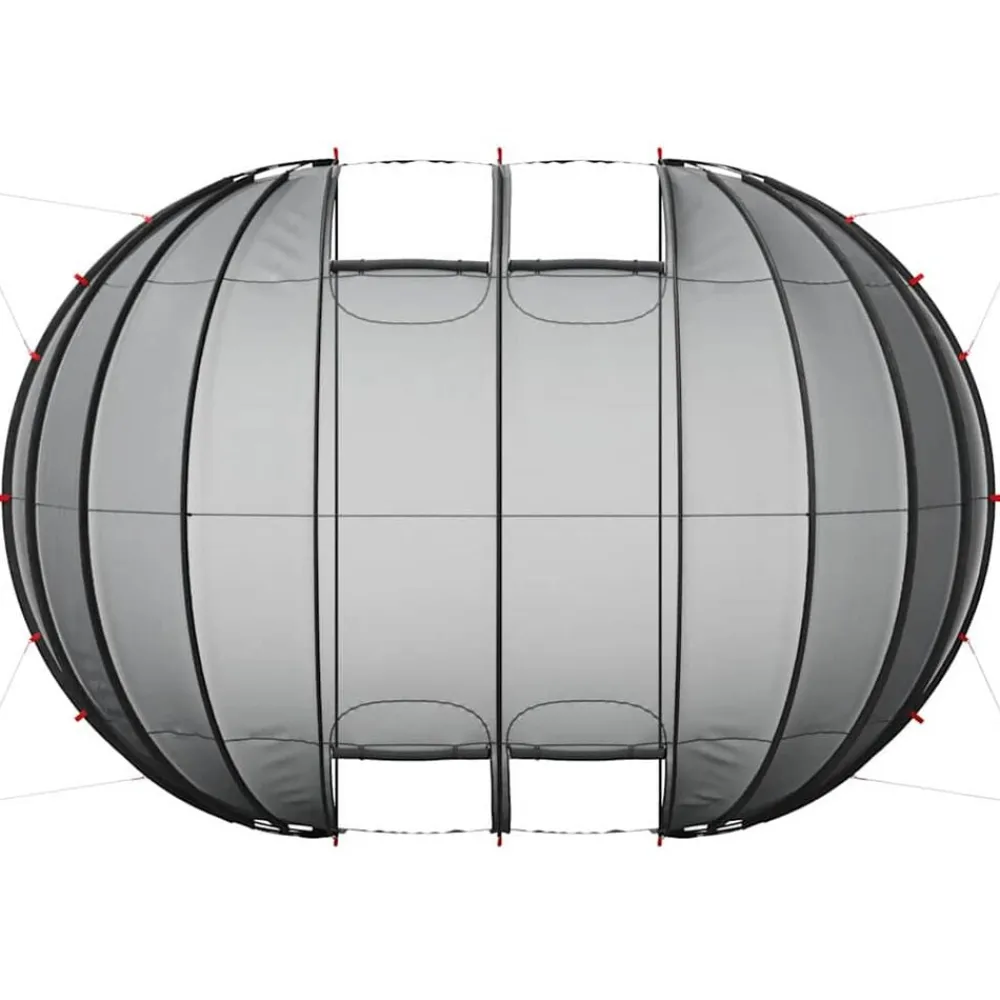 vidaXL Piscina Y Spa-Tienda de piscina tipo cúpula 538 x 440 x 204 cm