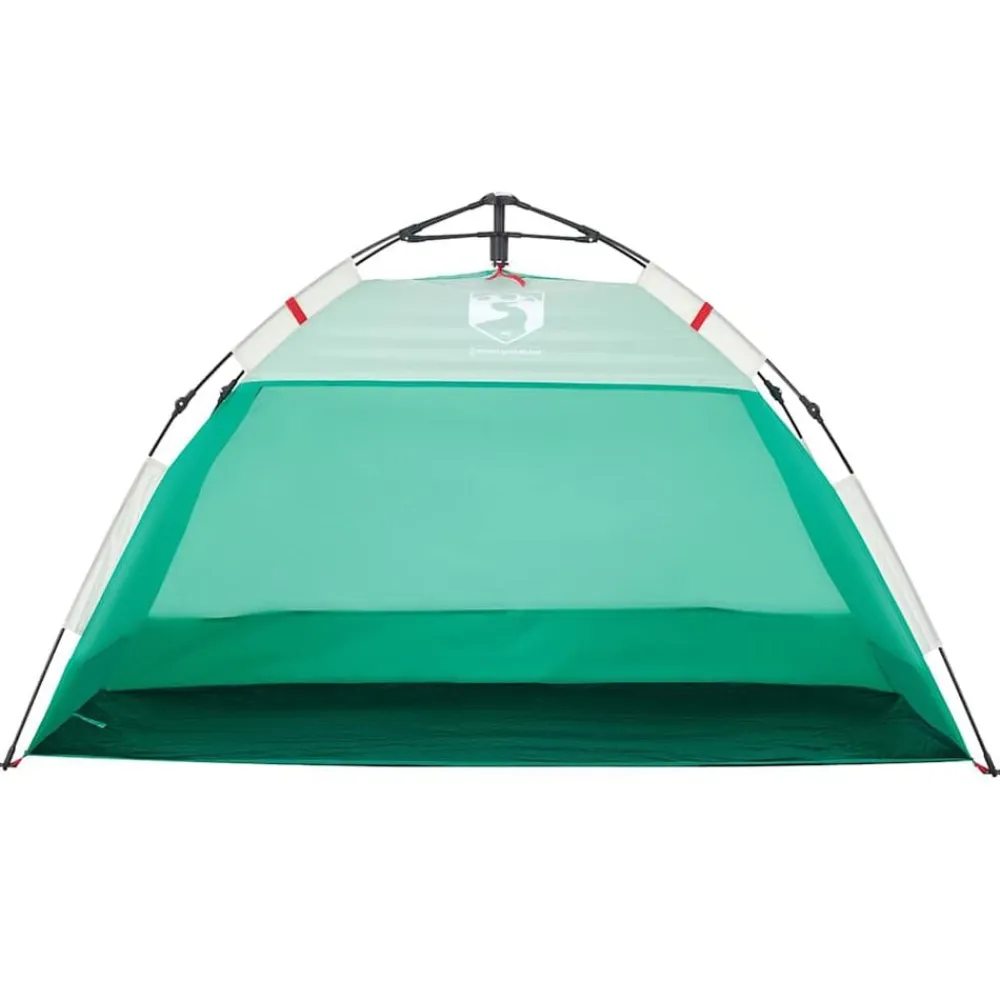 vidaXL Tienda de playa 2 personas impermeable apertura rápida Verde Online