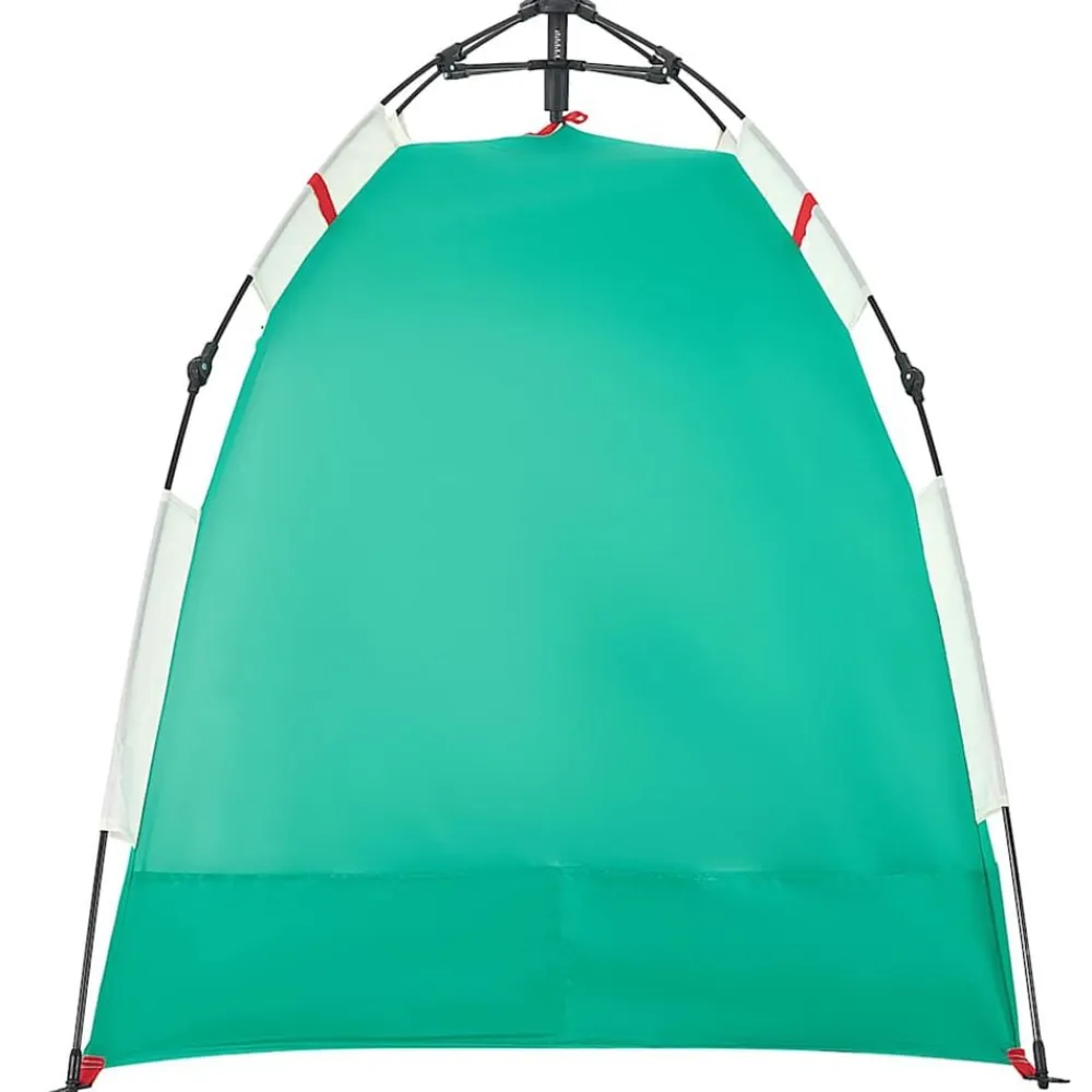 vidaXL Tienda de playa 2 personas impermeable apertura rápida Verde Online