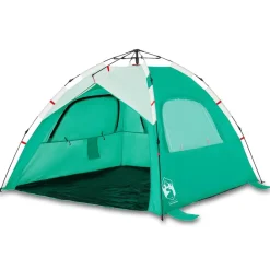 vidaXL Tienda de playa 3 personas impermeable apertura rápida verde Verde mar Clearance