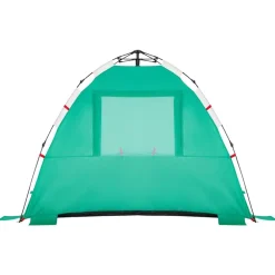 vidaXL Tienda de playa 3 personas impermeable apertura rápida verde Verde mar Clearance