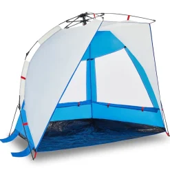 vidaXL Tienda de playa 2 personas impermeable apertura rápida azul Azul celeste Clearance