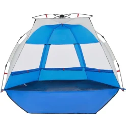 vidaXL Tienda de playa 2 personas impermeable apertura rápida azul Azul celeste