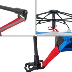 vidaXL Tienda de playa 4 personas impermeable apertura rápida azul Azul celeste Clearance