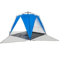 vidaXL Tienda de playa 4 personas impermeable apertura rápida azul Azul celeste Clearance