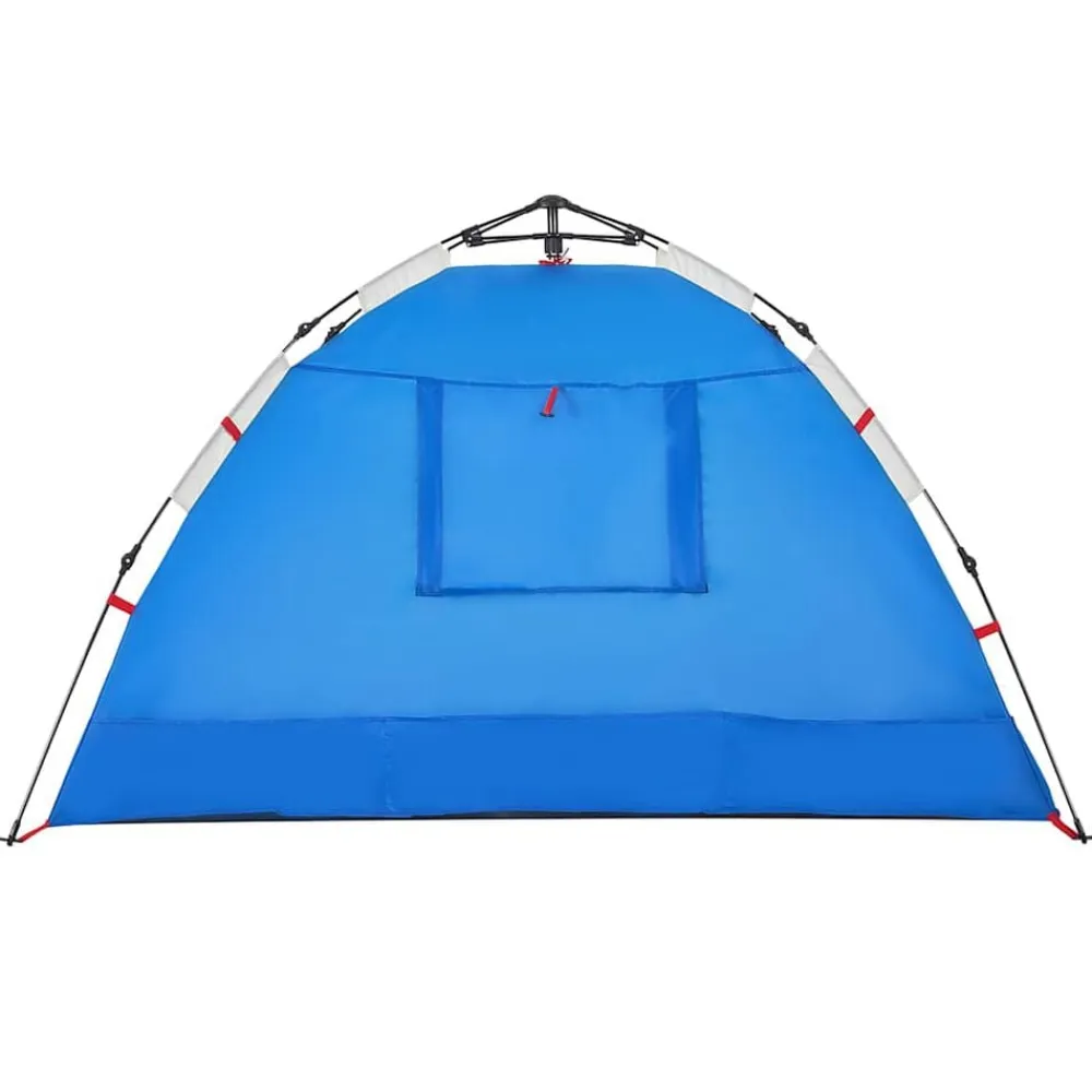 vidaXL Tienda de playa 2 personas impermeable apertura rápida azul Azul celeste Discount