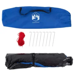 vidaXL Tienda de playa 2 personas impermeable apertura rápida azul Azul celeste Discount
