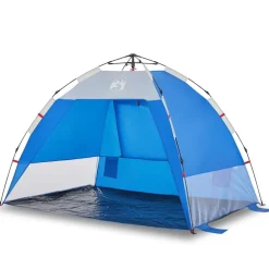 vidaXL Actividades Al Aire Libre-Tienda de playa 2 personas impermeable apertura rápida azul