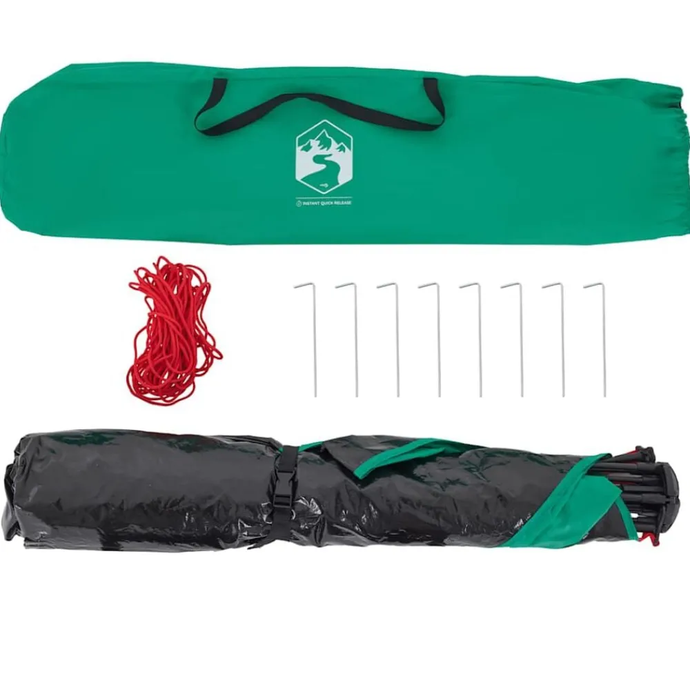 vidaXL Tienda de playa 2 personas impermeable apertura rápida verde Verde mar Online