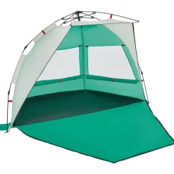 vidaXL Tienda de playa 2 personas impermeable apertura rápida verde Verde mar Online