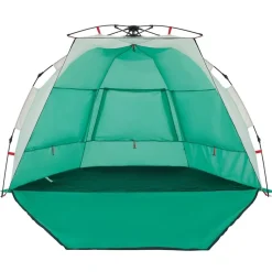 vidaXL Tienda de playa 2 personas impermeable apertura rápida verde Verde mar Online