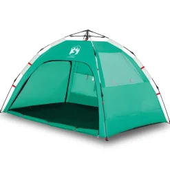 vidaXL Tienda de playa 2 personas impermeable apertura rápida Verde New