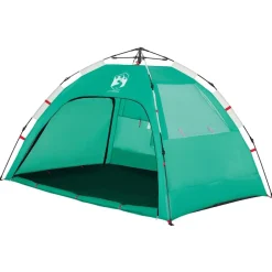vidaXL Tienda de playa 2 personas impermeable apertura rápida Verde New