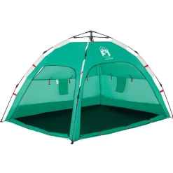 vidaXL Tienda de playa 2 personas impermeable apertura rápida Verde New