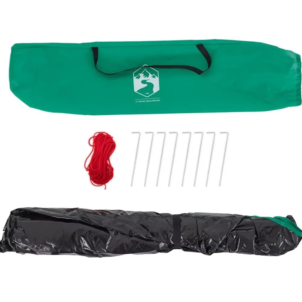 vidaXL Tienda de playa 2 personas impermeable apertura rápida Verde New