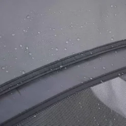 vidaXL Tienda de playa 3 personas impermeable apertura rápida Gris Outlet