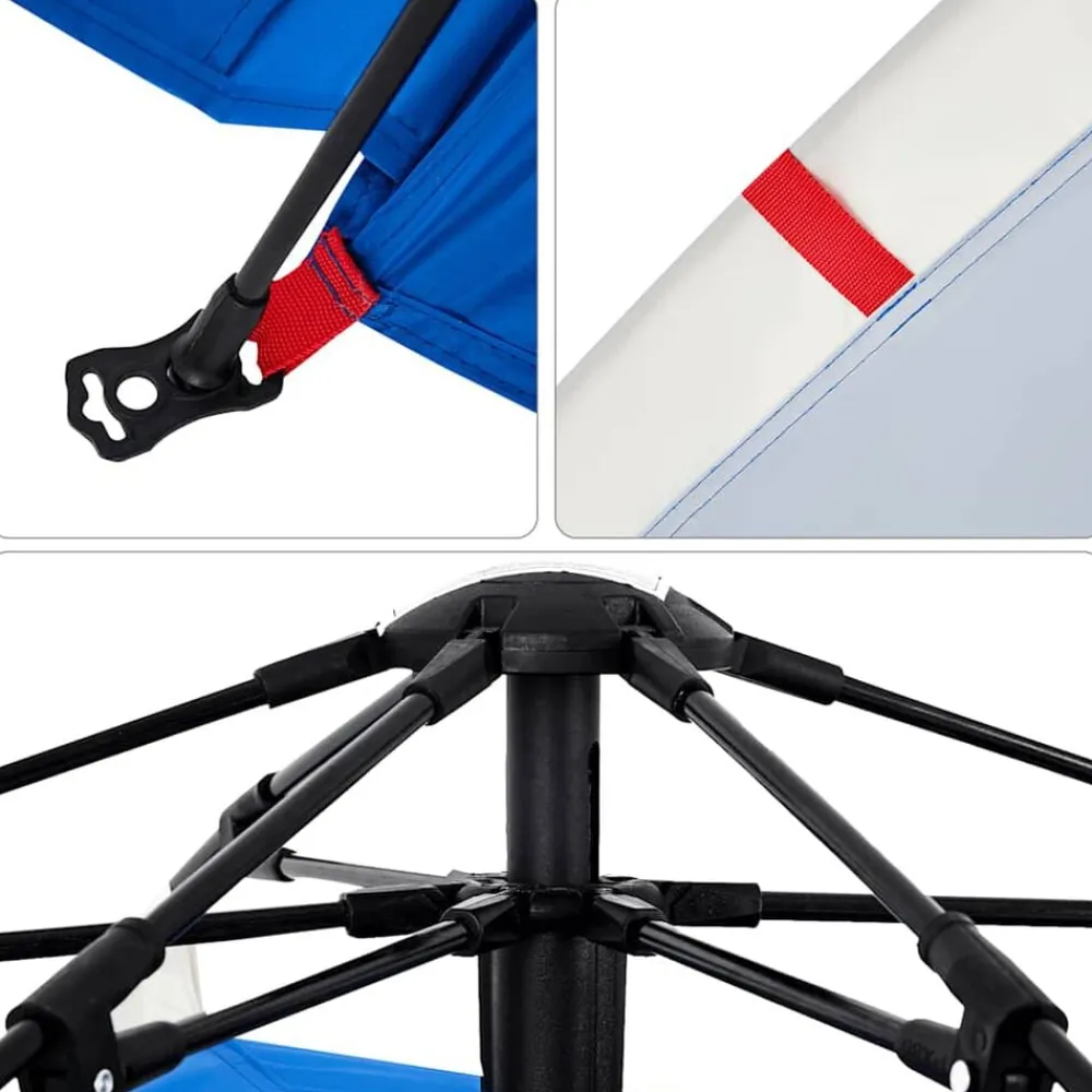 vidaXL Tienda de playa 3 personas impermeable apertura rápida azul Azul celeste Sale