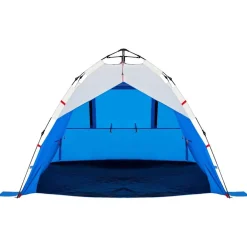 vidaXL Tienda de playa 3 personas impermeable apertura rápida azul Azul celeste Sale