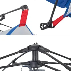 vidaXL Tienda de playa impermeable apertura rápida Azul celeste Best